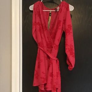 H & M Pink floral romper